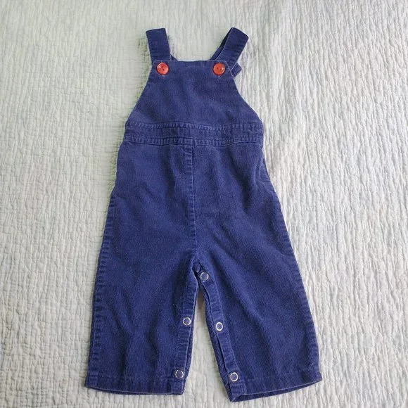 Vintage 70s 80s Baby Boy Lot Set of 5 TShirt Overalls Jumpsuit Blue 6/9 Months - Picture 3 of 16